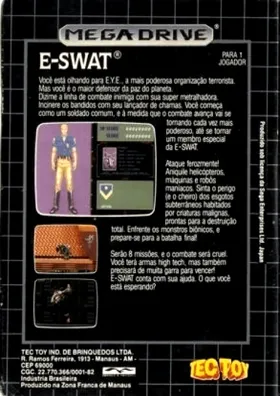 Cyber Police ESWAT (Japan) box cover back